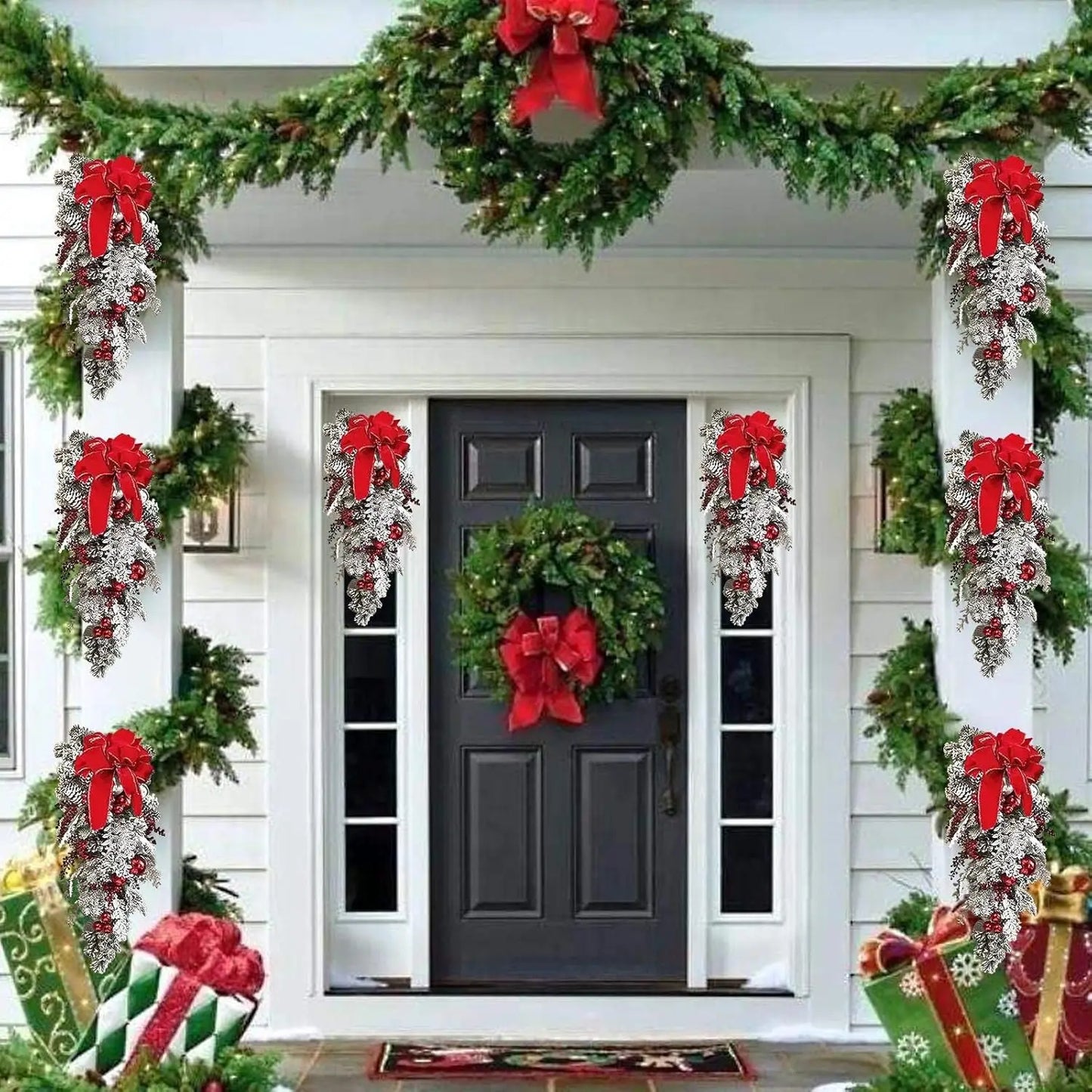 23.6in Christmas Teardrop Swag Decoration