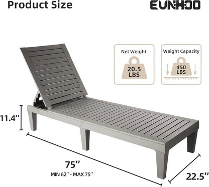 Outdoor Chaise Lounge Set of 2