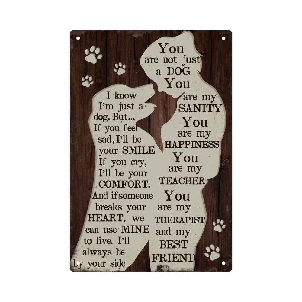 1pc Dog Vintage Metal Tin Sign