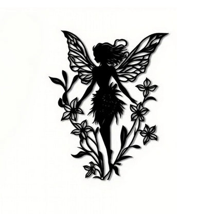 Rustic Butterfly Garden Art Outdoor Metal Sculpture