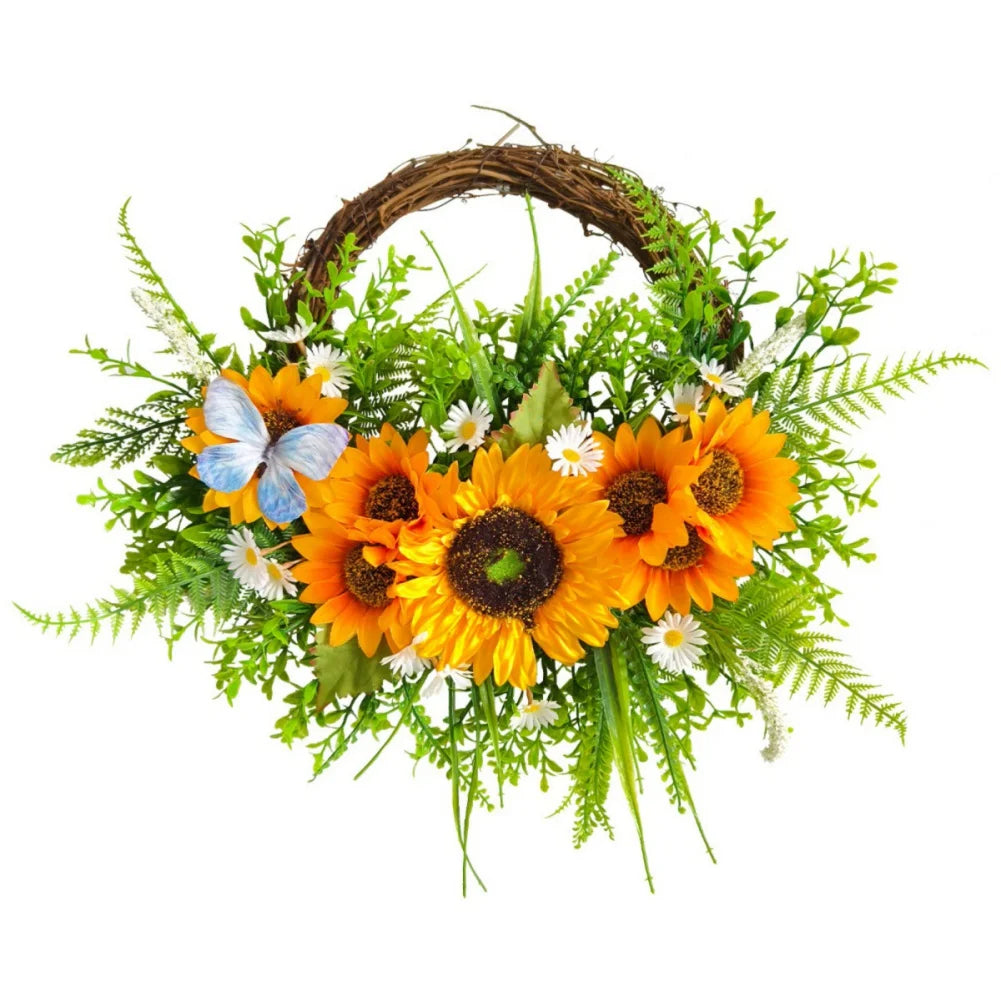 Sunflower Wreath for Front Door