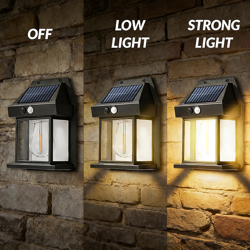 4/2-Pack Outdoor Solar Wall Lights