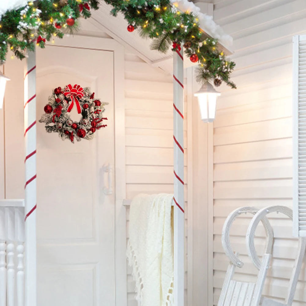 Christmas Red Ball Ornament Holiday Wreath or Garland