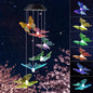 1PC Led Color Changing Butterfly Dragonfly Hummingbird Solar Wind Chimes