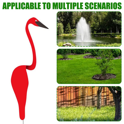Flamingo Wind Spinner Garden Stake