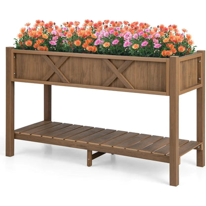 Raised Garden Bed, Elevated Planter Box w/Legs