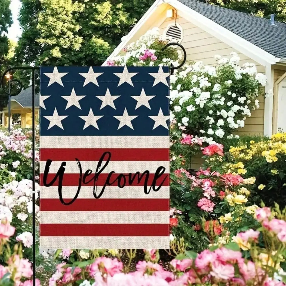 1pc Patriotic July 4th Garden Flag