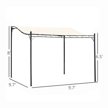 10' X 10' Steel Outdoor Pergola Gazebo