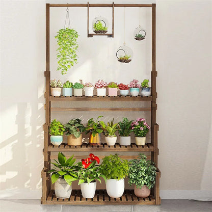 Heavy Duty Hanging Plant Stand for Indoor Outdoor