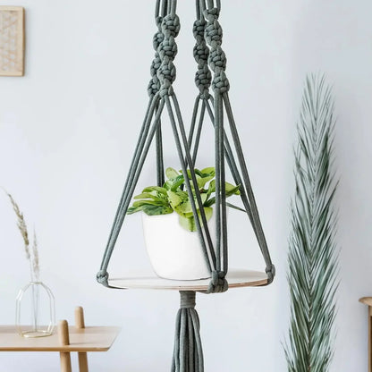 5 Pack White Plastic Plant Pots with Drainage