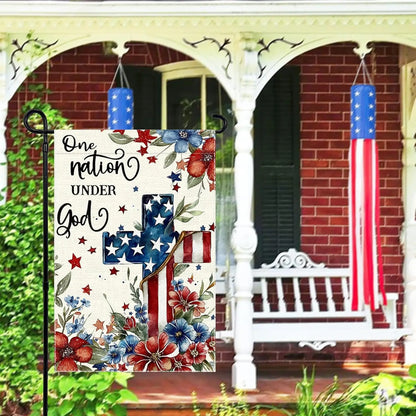 Patriotic, Inspirational Garden Flag