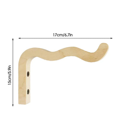 Natural Wood Wall Plant Hanger