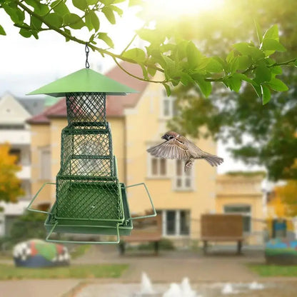 3-Layer Retractable Metal Bird Feeder