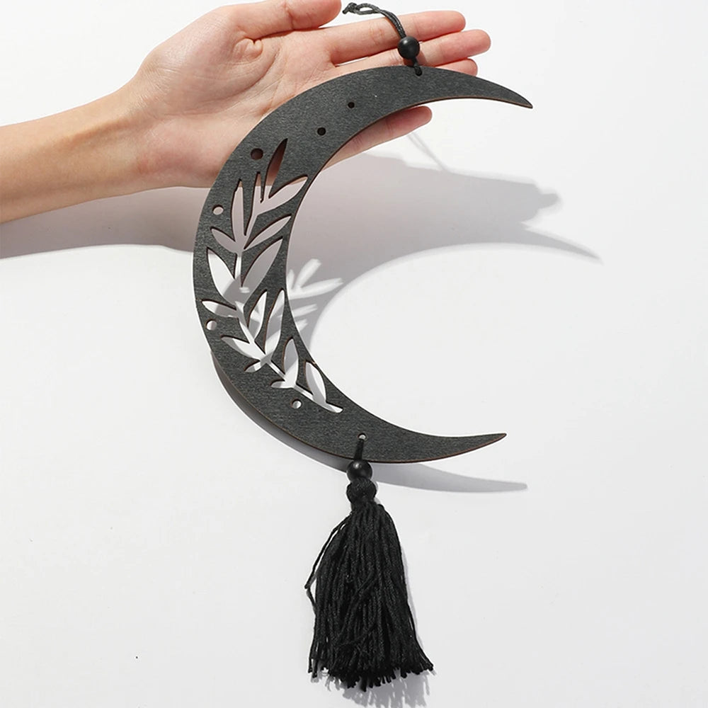 Wooden Moon Phase Garland Wall Hanging