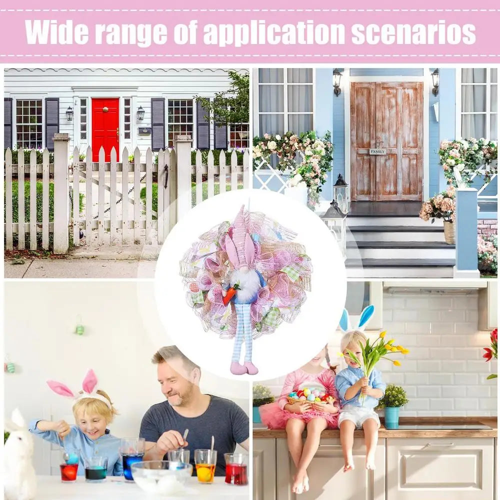 Easter Bunny Gnome Wreath