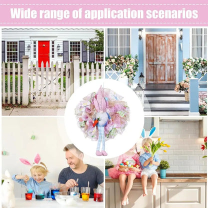 Easter Bunny Gnome Wreath