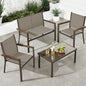 4-Piece Outdoor Textilene Patio Conversation Set