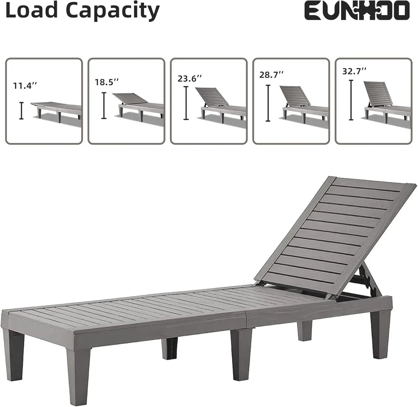 Outdoor Chaise Lounge Set of 2