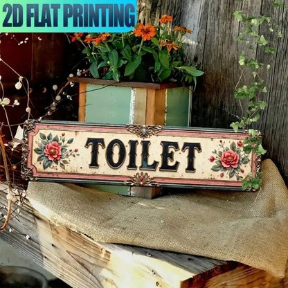 Flat Rustic Iron Vintage Metal Sign