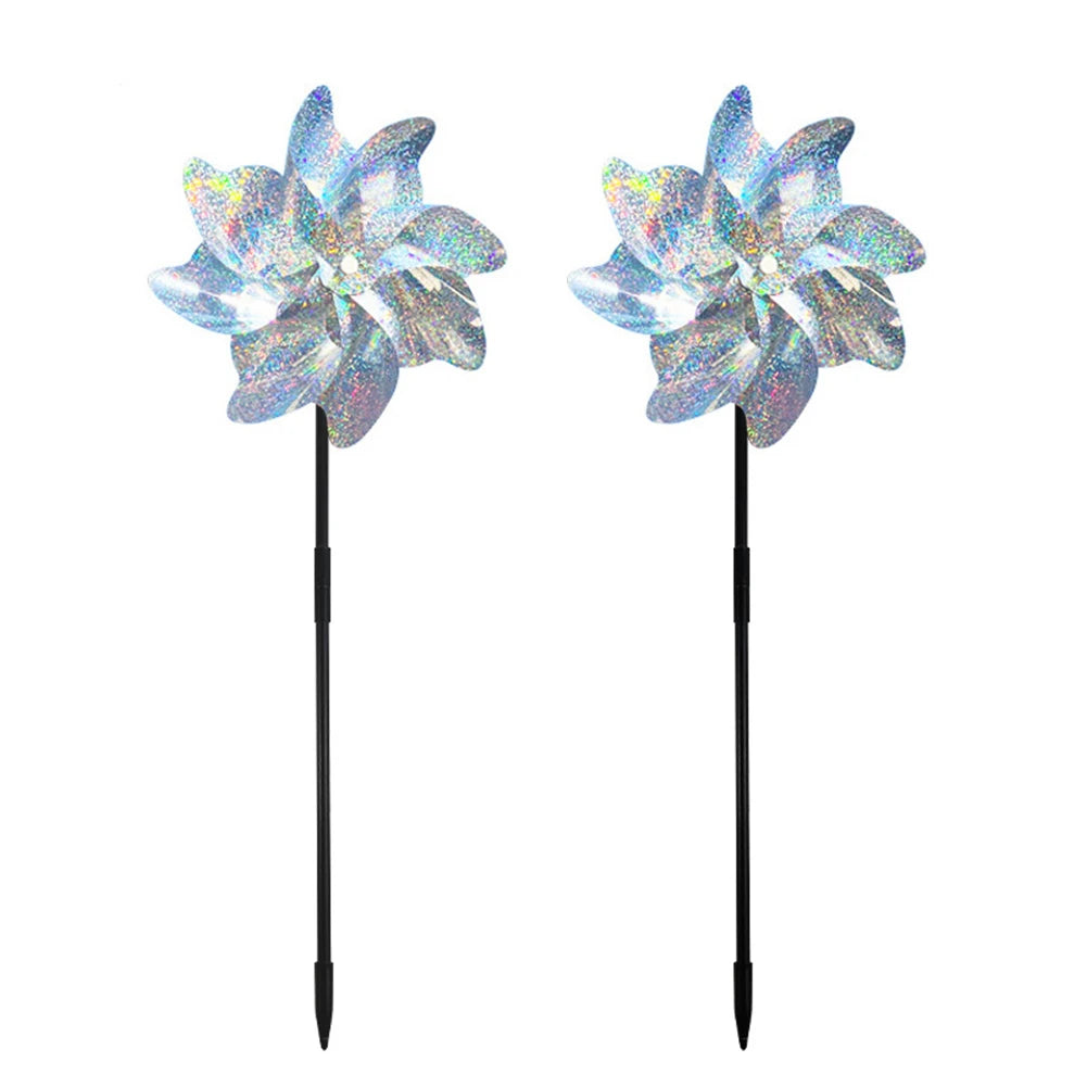 2/10pcs Bird Repeller Windmill Spinner