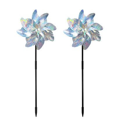 2/10pcs Bird Repeller Windmill Spinner