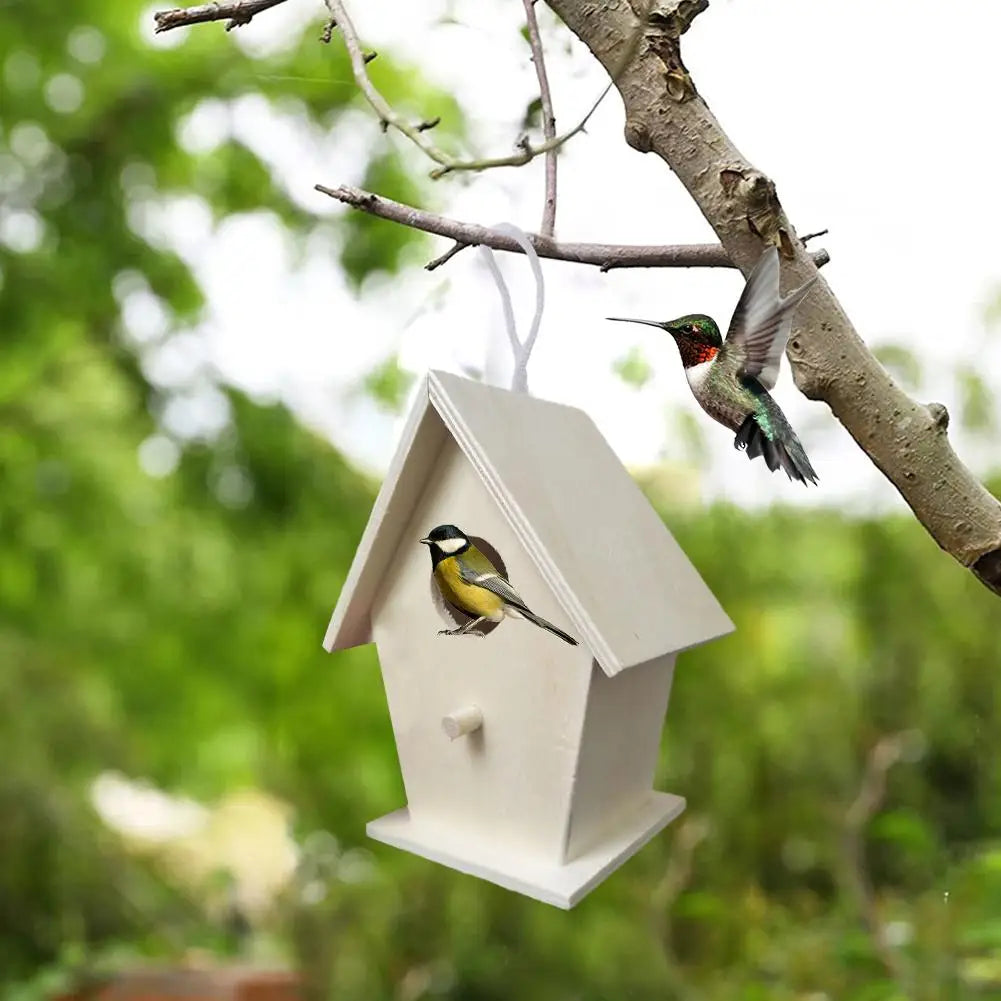 Wooden Mini Hanging Birdhouse
