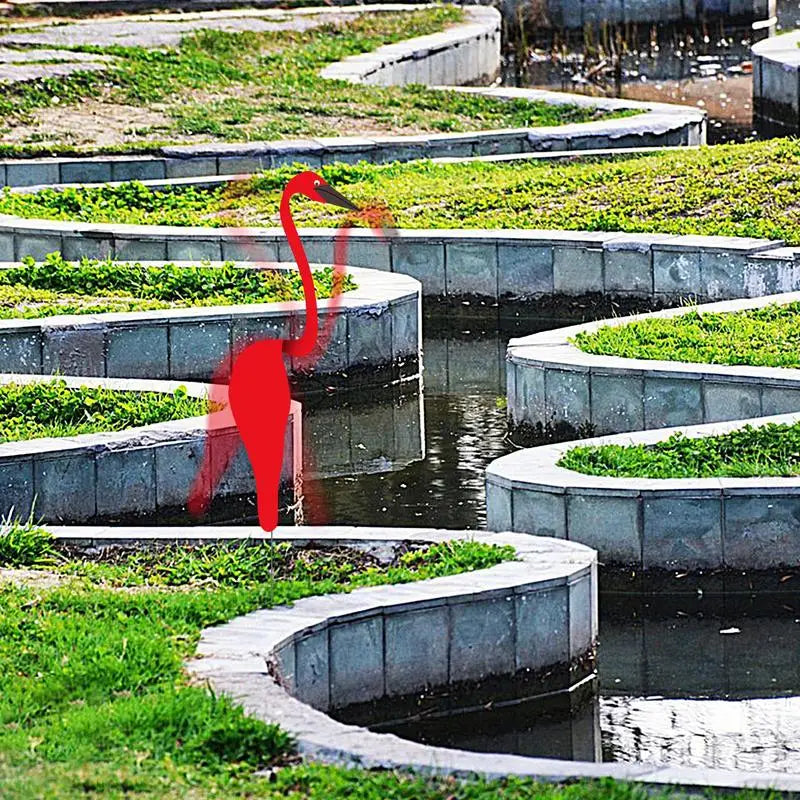 Flamingo Wind Spinner Garden Stake