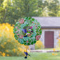 Colorful Hummingbird and Flower 3D Wind Spinner