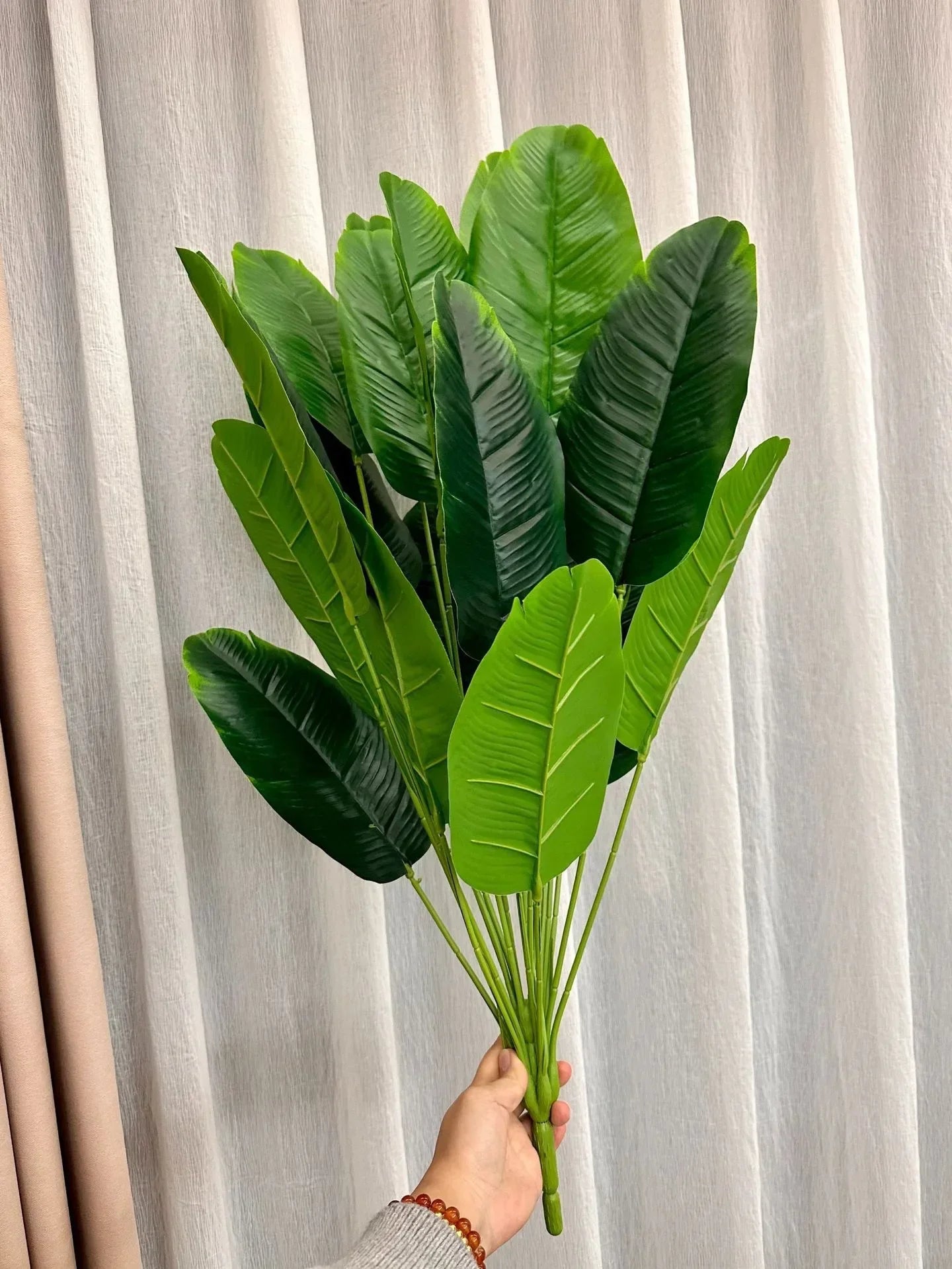 1pc 18 Leaves Artificial Banana Plant
