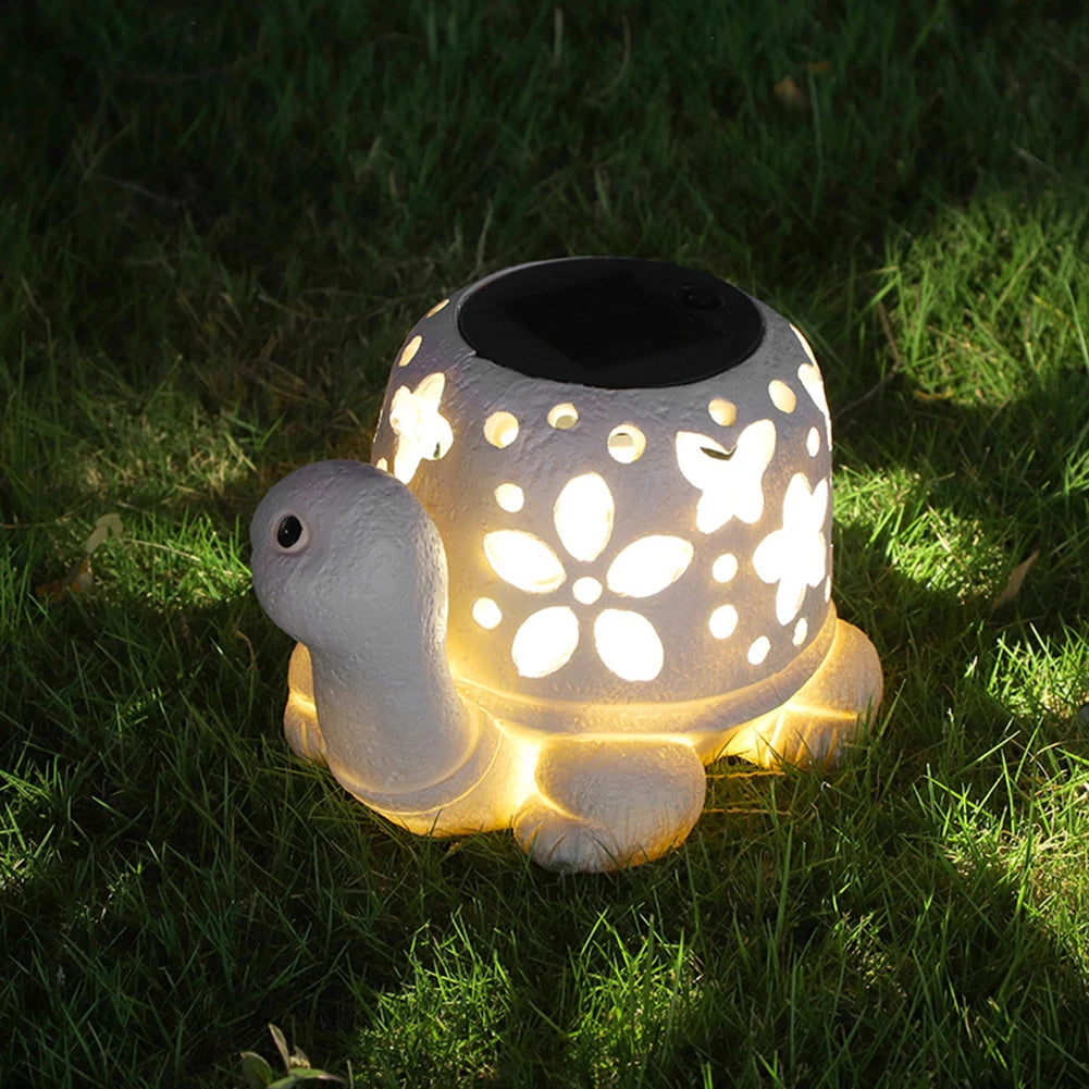 Solar Turtle Statue Light