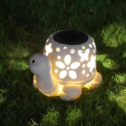 Solar Turtle Statue Light