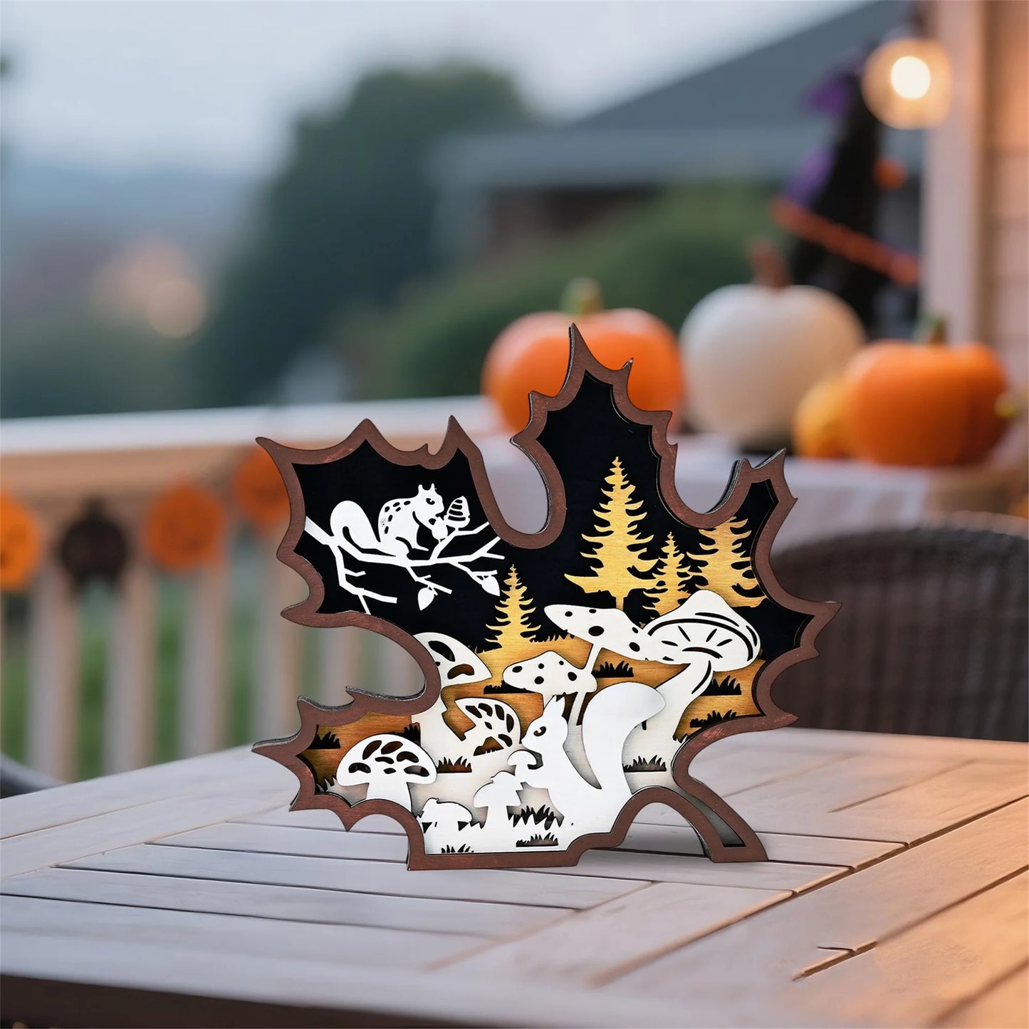 Fall Harvest Wooden Plaque Decoration