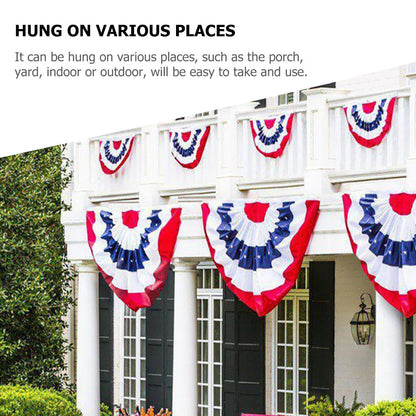 5Pcs Usa Patriotic Bunting