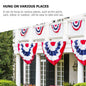 5Pcs Usa Patriotic Bunting