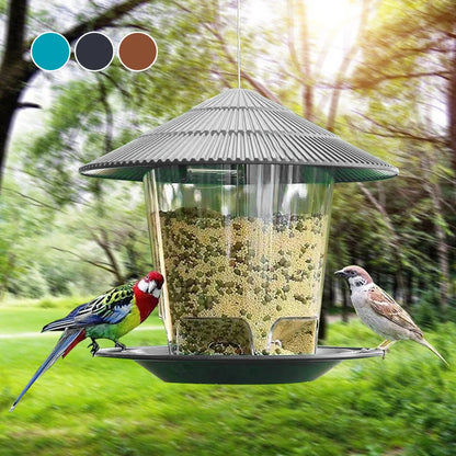 Garden gazebo hanging wild bird feeder