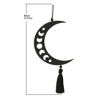 Wooden Moon Phase Garland Wall Hanging