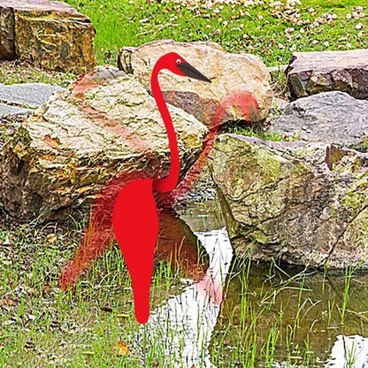 Flamingo Wind Spinner Garden Stake