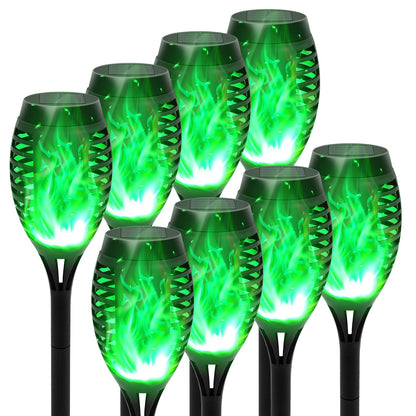4/6/8/12Pcs Solar Flickering Outdoor Flame Torch Light