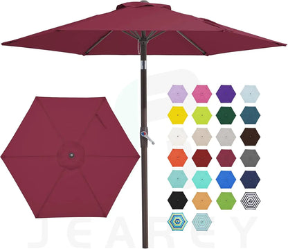7.5FT Outdoor Patio Umbrella with Tilt and Crank