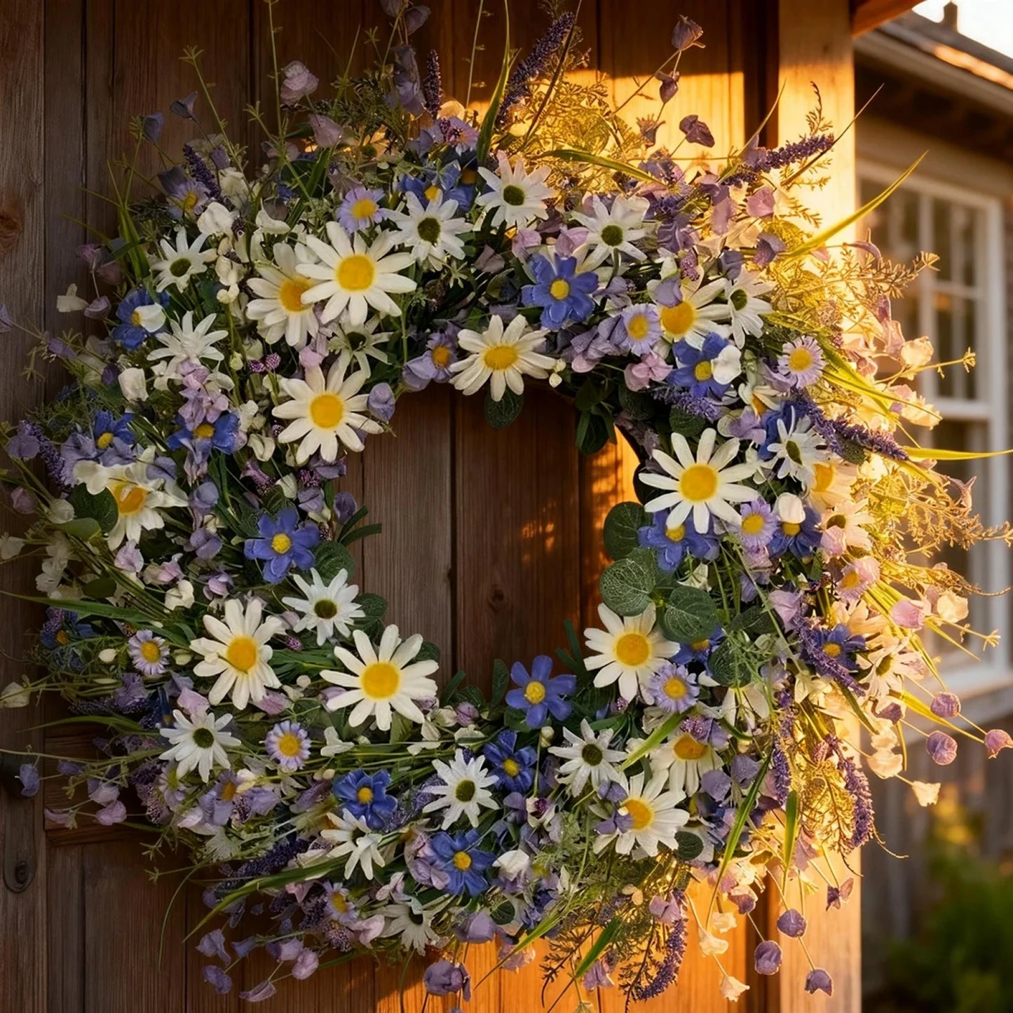 Colorful Sunflower Wreath