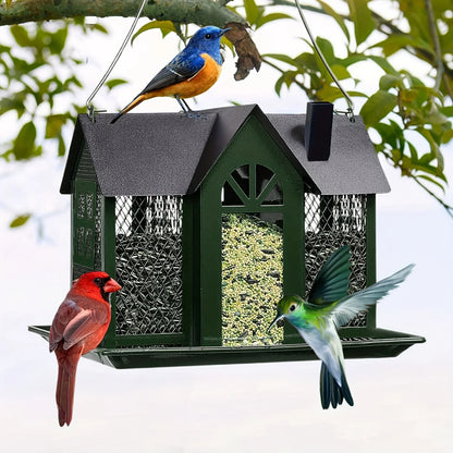 metal mesh wild bird feeder