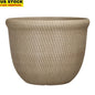 15.8in Lightweight Recycled Resin Planter with Drainage Holes