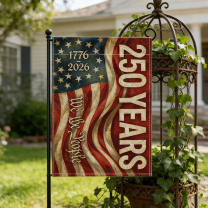 Patriotic Garden Flag 250th Anniversary Theme