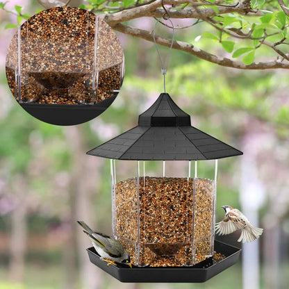 Wild Bird Feeders for Outside Rust Proof Hanging Feeders