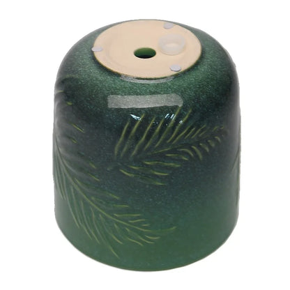 8-Inch Ceramic Planter with Botanical Design