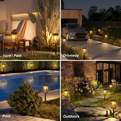 6/12 Pack Solar Lights for Yard/Garden Walkway