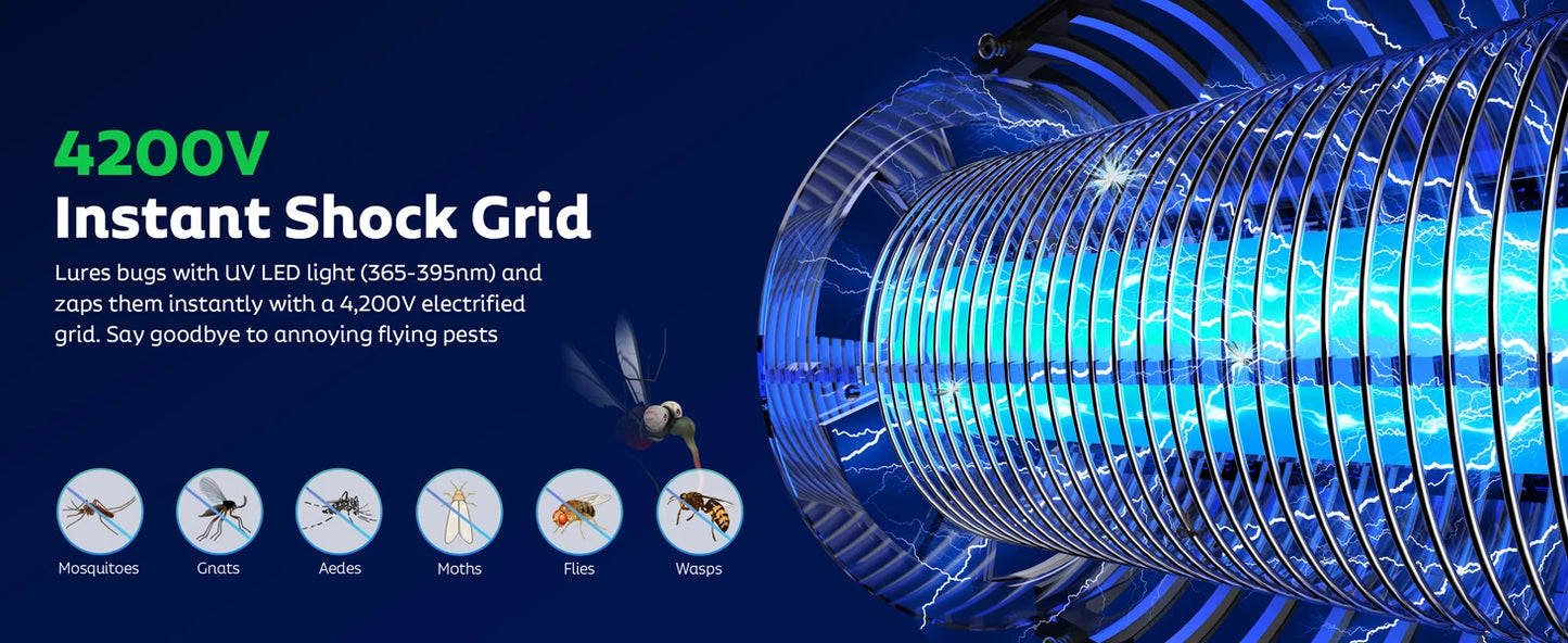 Outdoor Waterproof Solar Bug Zapper