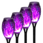 4/6/8/12Pcs Solar Flickering Outdoor Flame Torch Light