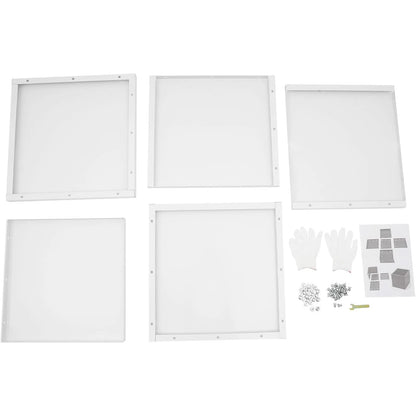 White Steel Square Planter Box