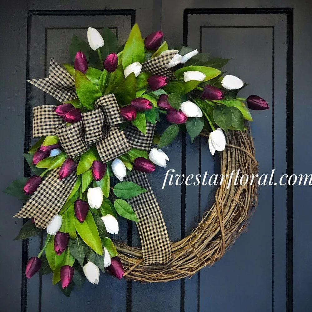 Spring Tulip Wreath